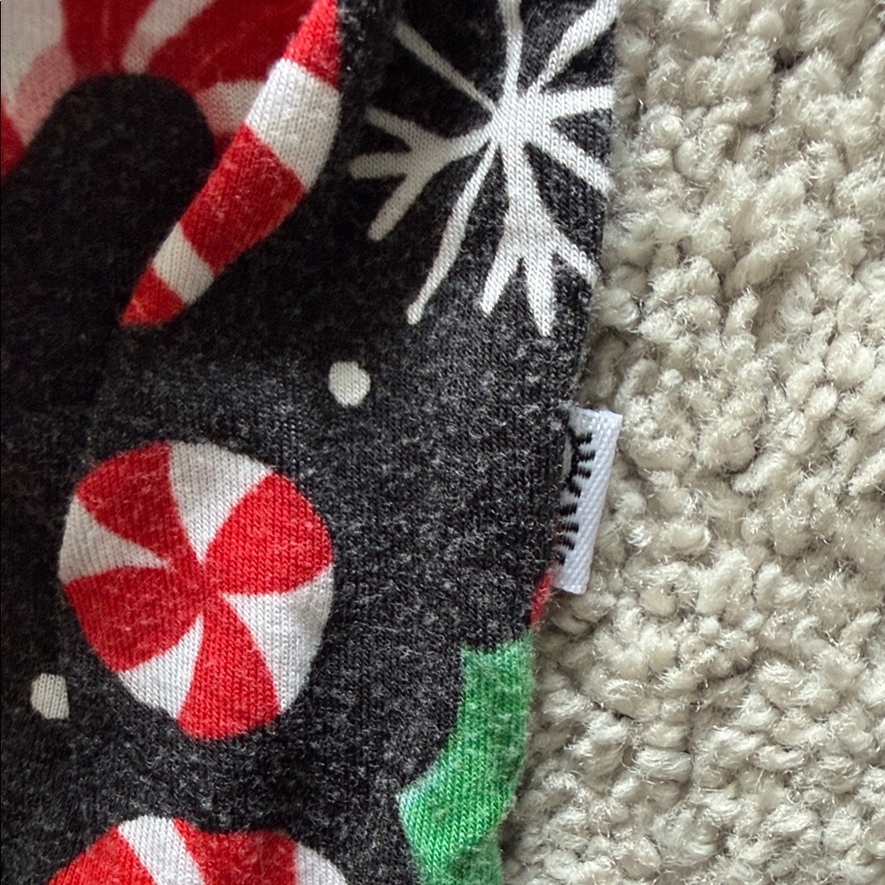Little Sleepies Festive Candy Cane and Holly Footie - Picture 3 of 4